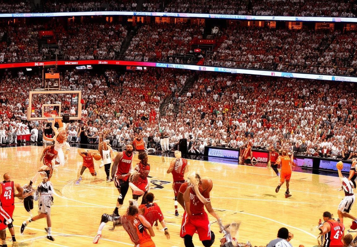 2017NBA迈阿密热火对休斯敦火箭：巅峰对决精彩回顾(图1)